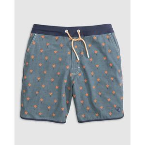 Half Elastic 7" Surf Shorts - Scalloped Hem, Size: XXL